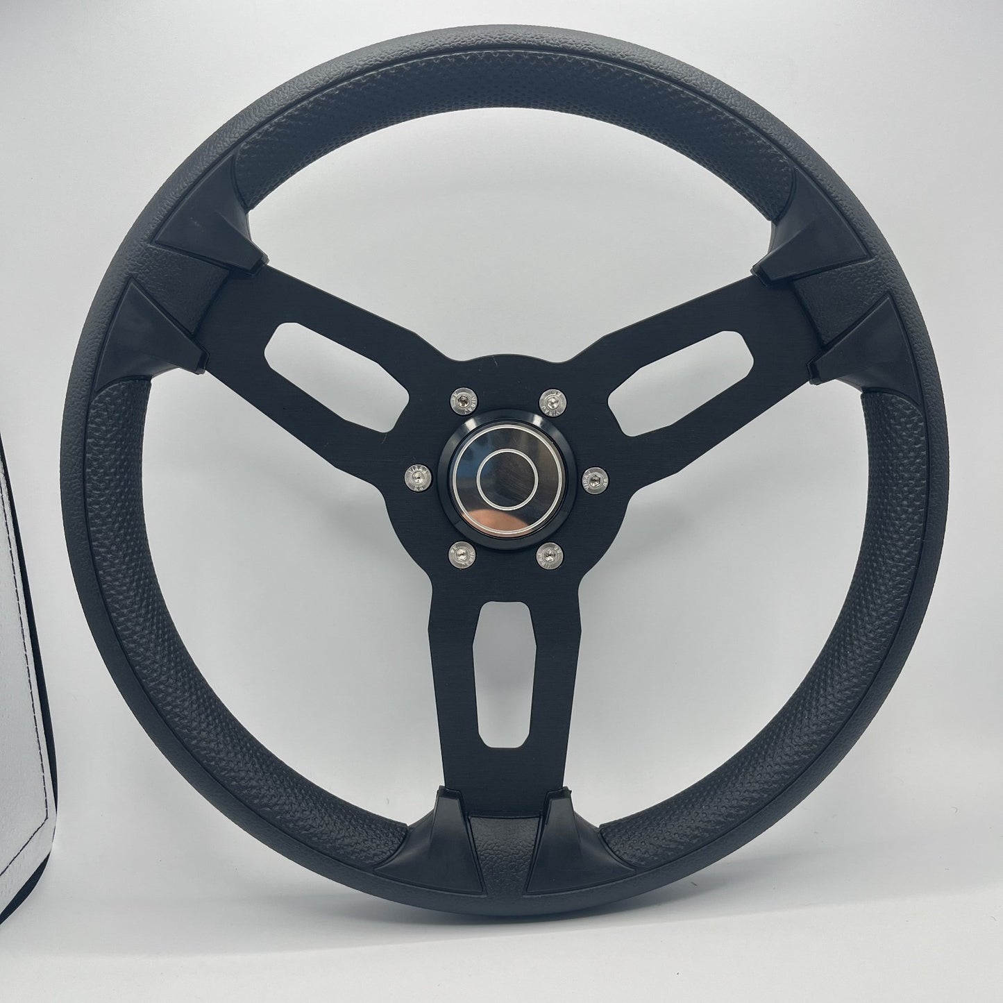 Gussi Italia Model 15 Steering Wheel Blk Brushed Alum Spokes | Target