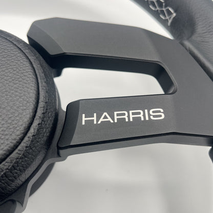 Gussi Italia Boat Sinel Steering Wheel Black Billet Aluminum Spoke | Harris