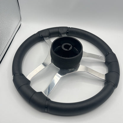 Malera Boat Steering Wheel Chrome Spokes | Stabicraft