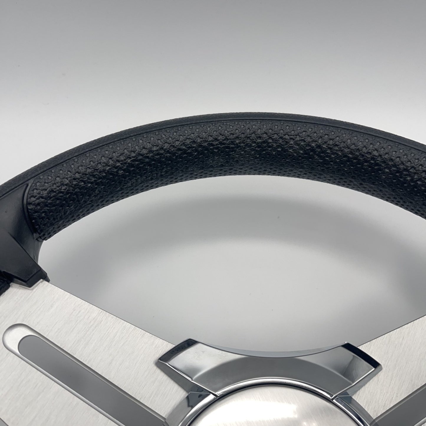 Model 15 Marine Steering Wheel Brushed Aluminum Spokes | Blank Center