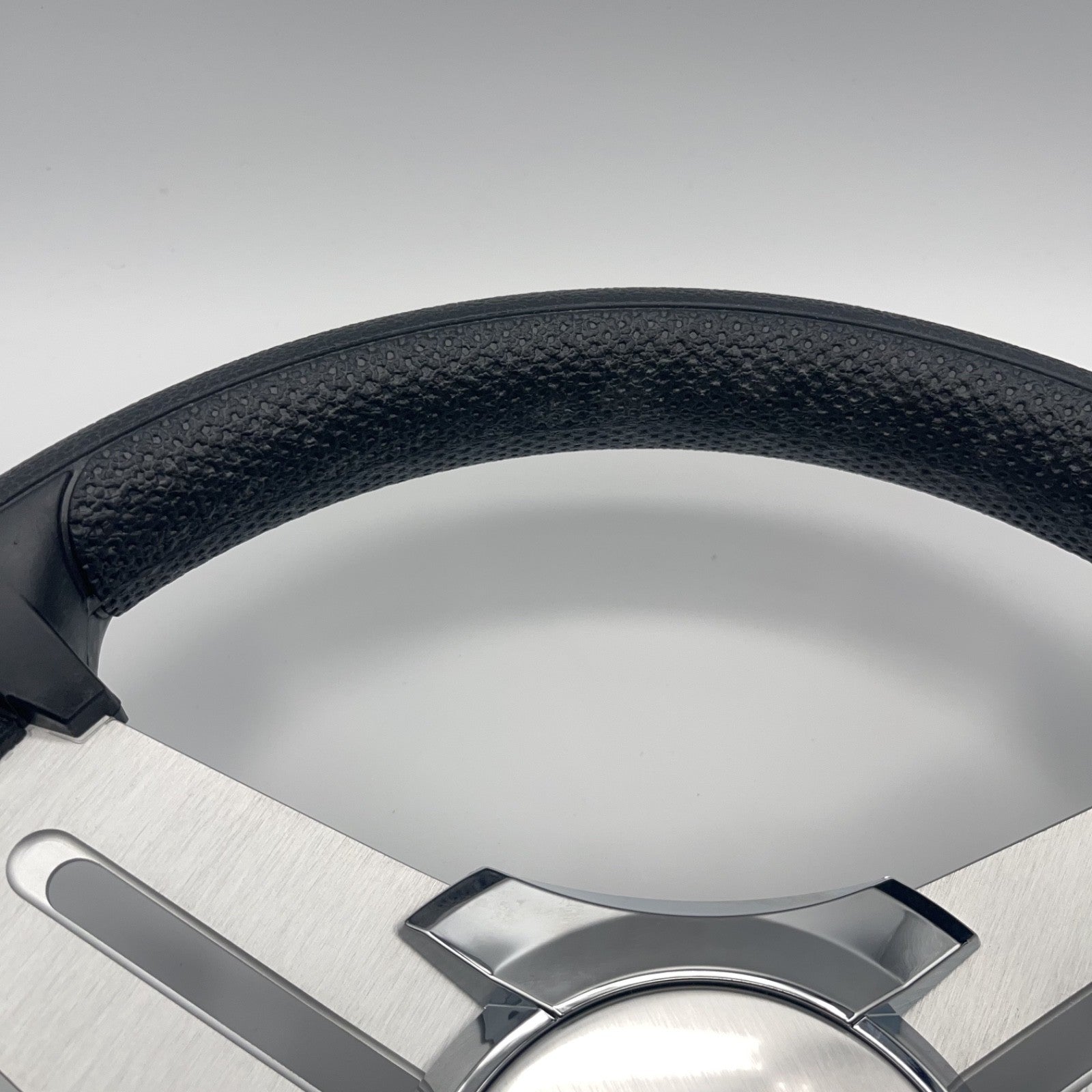 Model 15 Marine Steering Wheel Brushed Aluminum Spokes | Blank Center