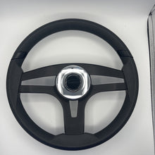 Badia Boat Steering Wheel Brushed Black Aluminum Spokes | Stabicraft