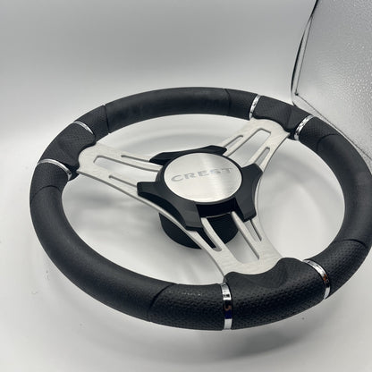 Verona Boat Steering Wheel Brush Alum Spoke | Crest Boats