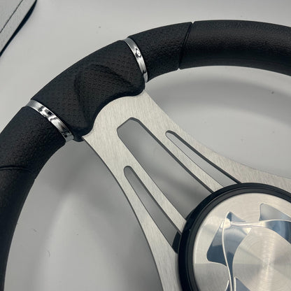 Verona Boat Steering Wheel Brushed Alum Spokes | Stingray