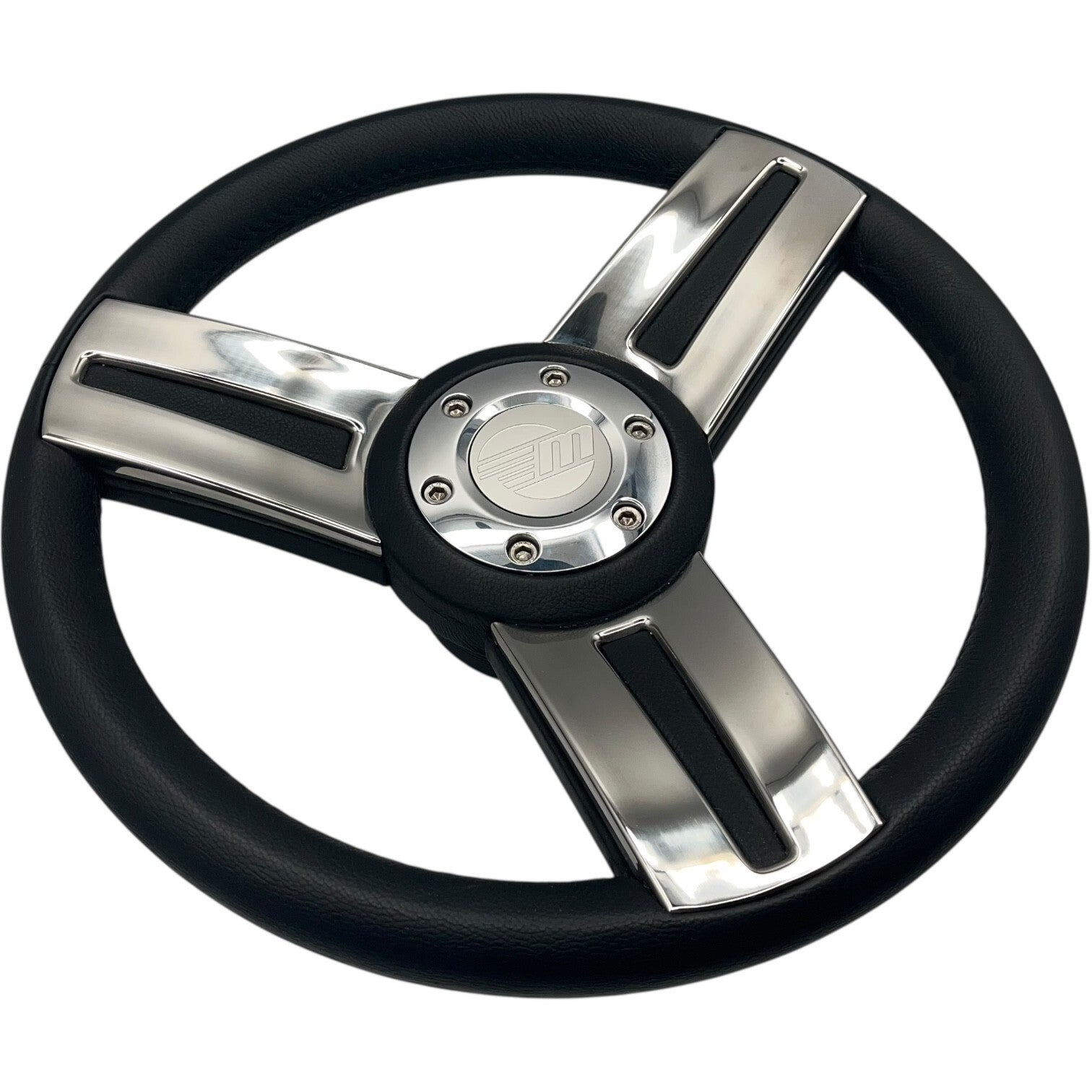 Gussi Italia Marine Steering Wheel Stainless Steel Spoke Soft Touch Rim | Malibu