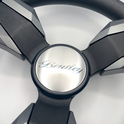 Collina Boat Steering Wheel Dark Gray Inserts - Bentley - Keyed ONLY