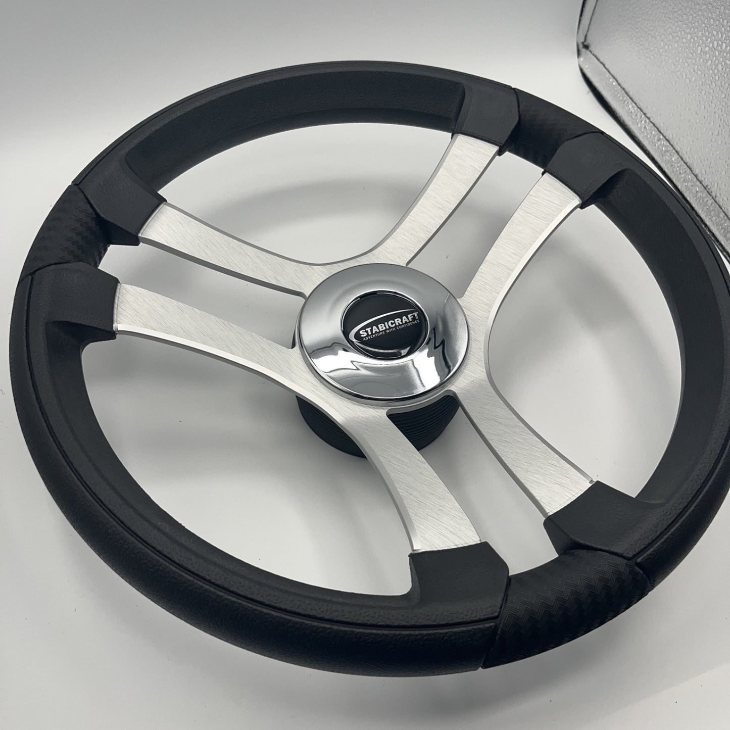 Benaco Boat Steering Wheel Brushed Aluminum Spokes | Stabicraft