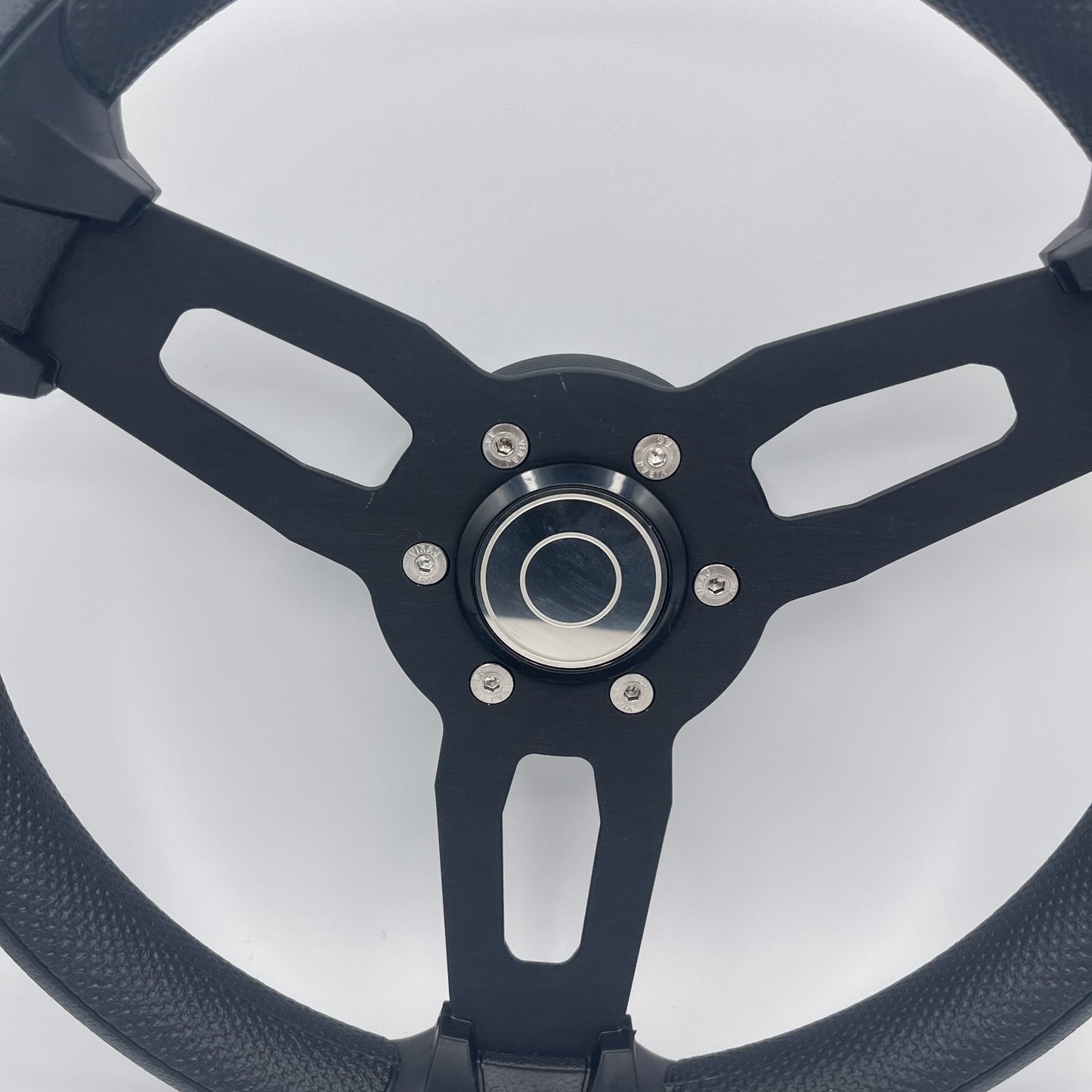 Gussi Italia Model 15 Steering Wheel Blk Brushed Alum Spokes | Target