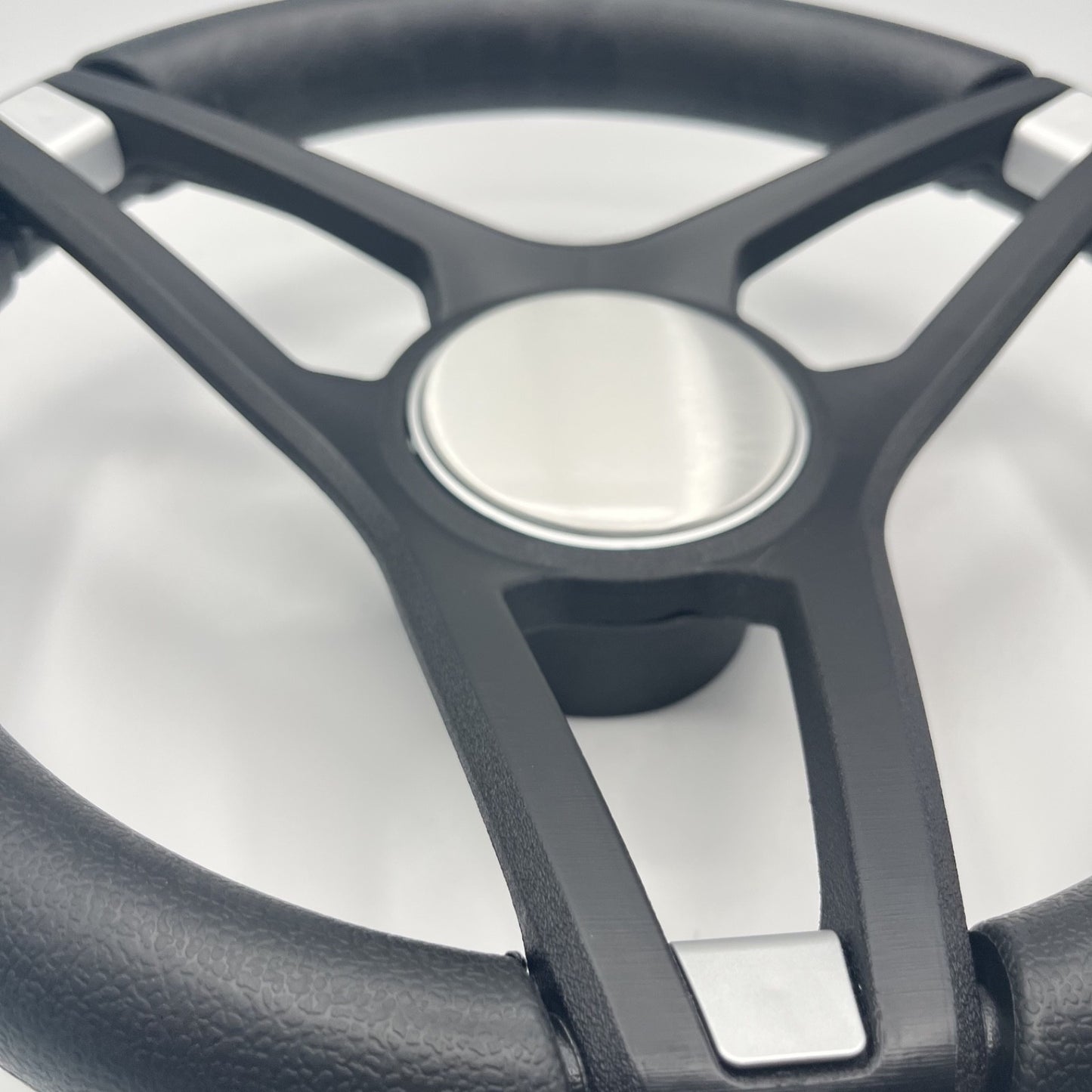 Molino Black w/Soft Touch Urethane Rim Boat Steering Wheel | Blank