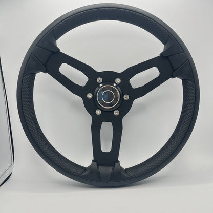 Gussi Italia Model 15 Steering Wheel Blk Brushed Alum Spokes | Target