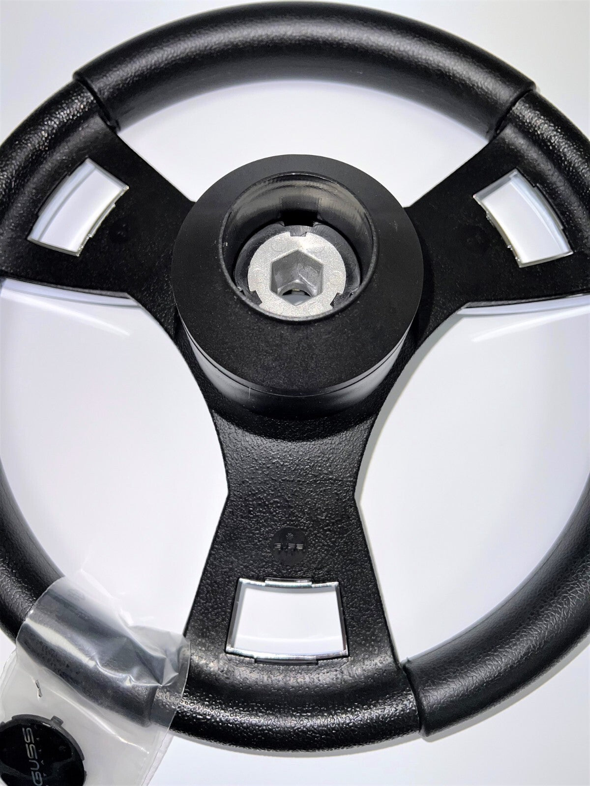 Model M13C Black & Chrome Steering Wheel fits CLUB CAR PRECEDENT Golf Cart