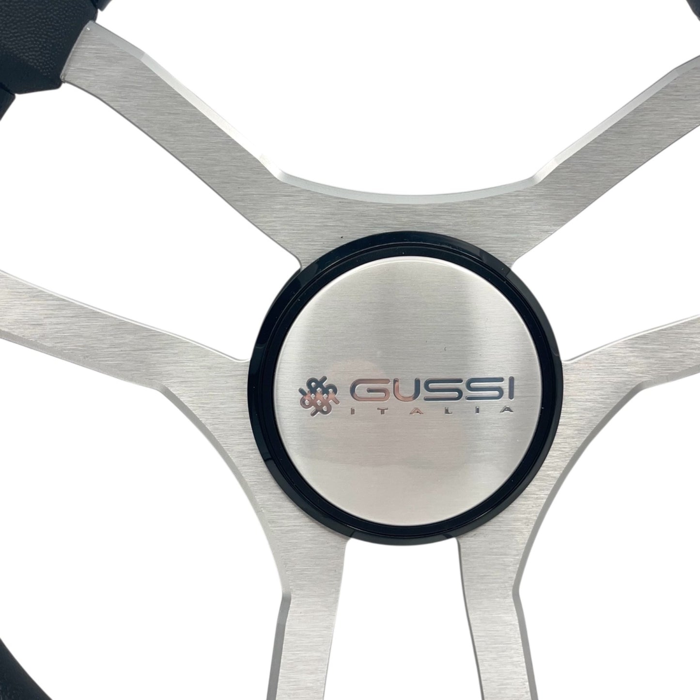 Malera Boat Steering Wheel Brushed Aluminum Spokes