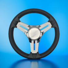 Model 15A Marine Steering Wheel Brushed Alum Spokes | Chrome Blank Cap