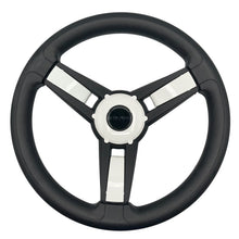 Giazza Golf Cart Steering E-Z-GO HUB Soft Touch Rim ABS Spokes - White Inserts
