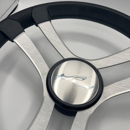 Benaco Boat Steering Wheel Brushed Aluminum Spokes | SeaRay Boats