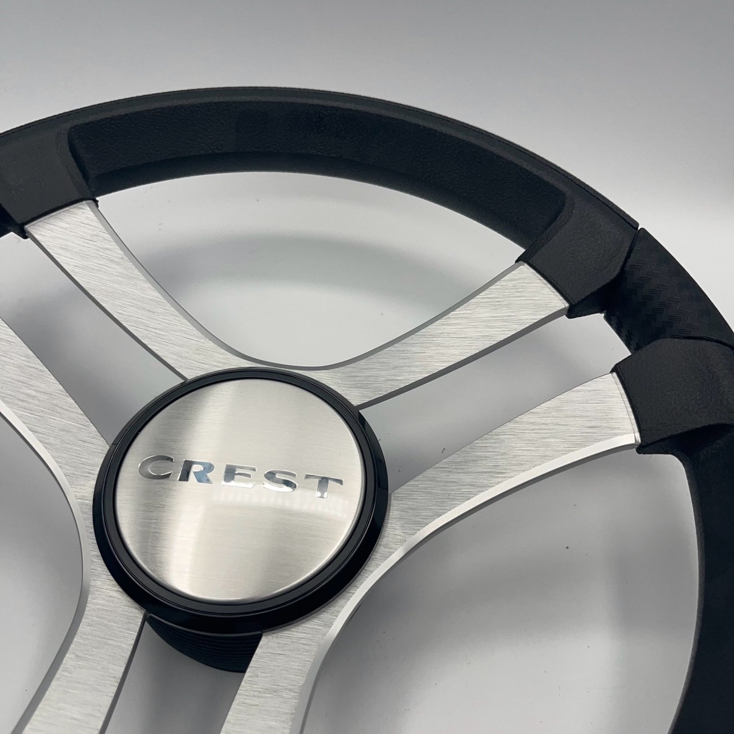 Benaco Boat Steering Wheel Brushed Aluminum Spokes | Crest Boats