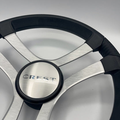 Benaco Boat Steering Wheel Brushed Aluminum Spokes | Crest Boats