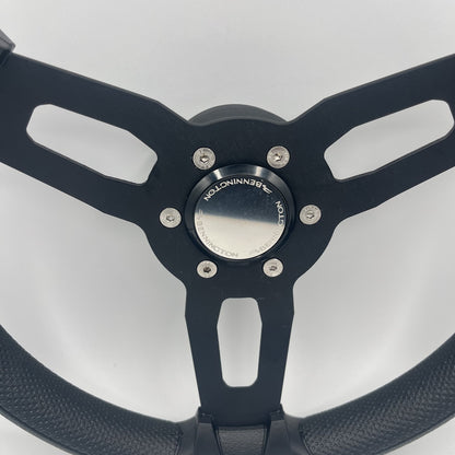 Gussi Italia Model 15 Steering Wheel Blk Brushed Alum Spokes | Bennington
