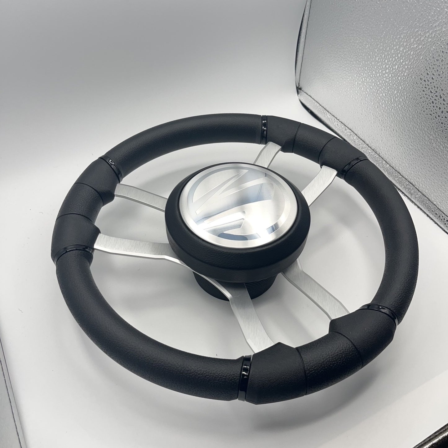 Malera Boat Steering Wheel Brushed Aluminum Spokes | Tige Boats
