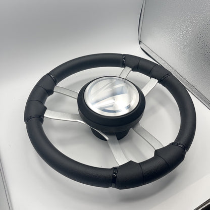 Malera Boat Steering Wheel Brushed Aluminum Spokes | Tige Boats
