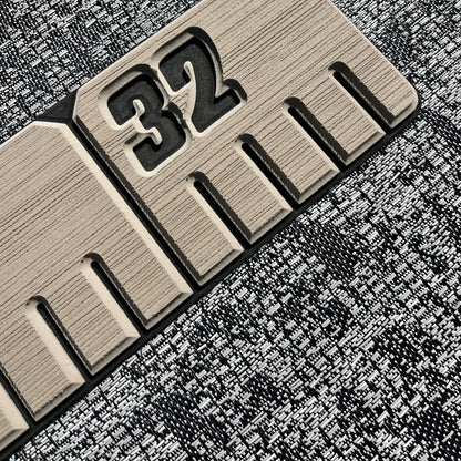 reFLEX | 36" Fish Ruler for Boats | Alaia Tan over Aphotic Black - Routered -HOR
