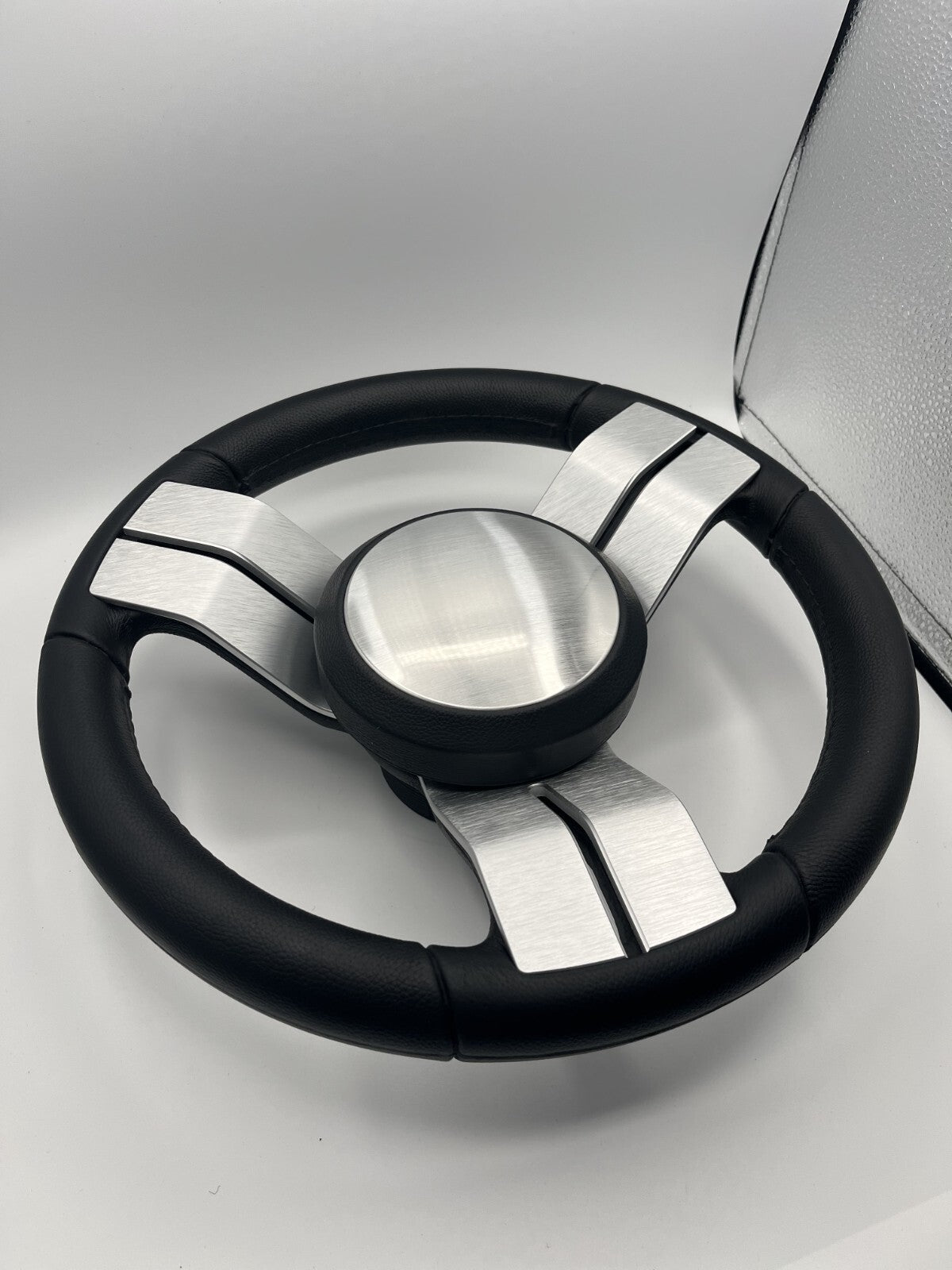 Model M703 Boat Steering Wheel with Brushed Dual Spokes/Center Cap