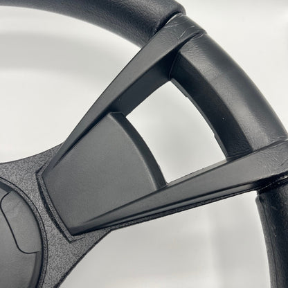 Model M13K Black Boat Steering Wheel Soft Touch Rim ABS Spokes | Gussi Italia