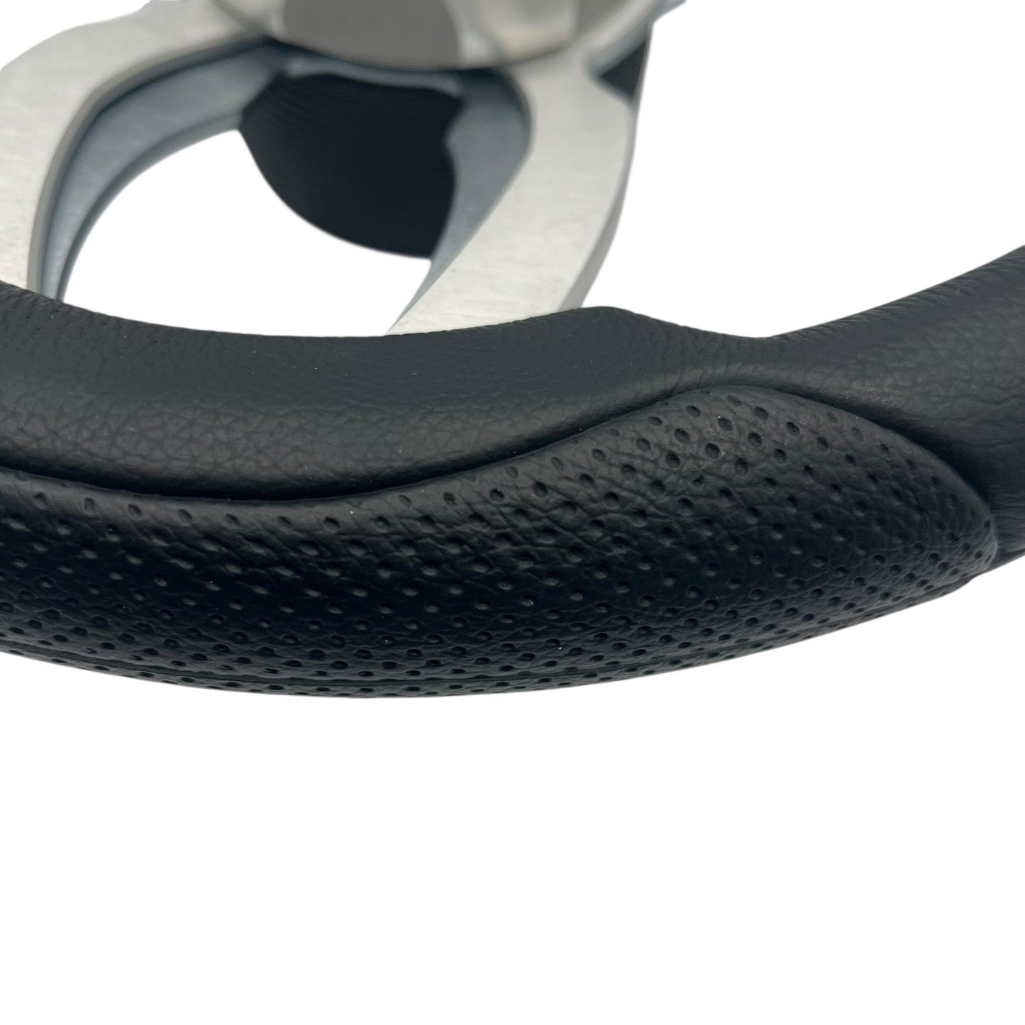Garda Boat Steering Wheel Brushed Dual Spoke Alum | Plain Center Cap