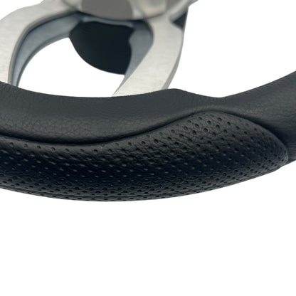Garda Boat Steering Wheel Brushed Dual Spoke Alum | Plain Center Cap