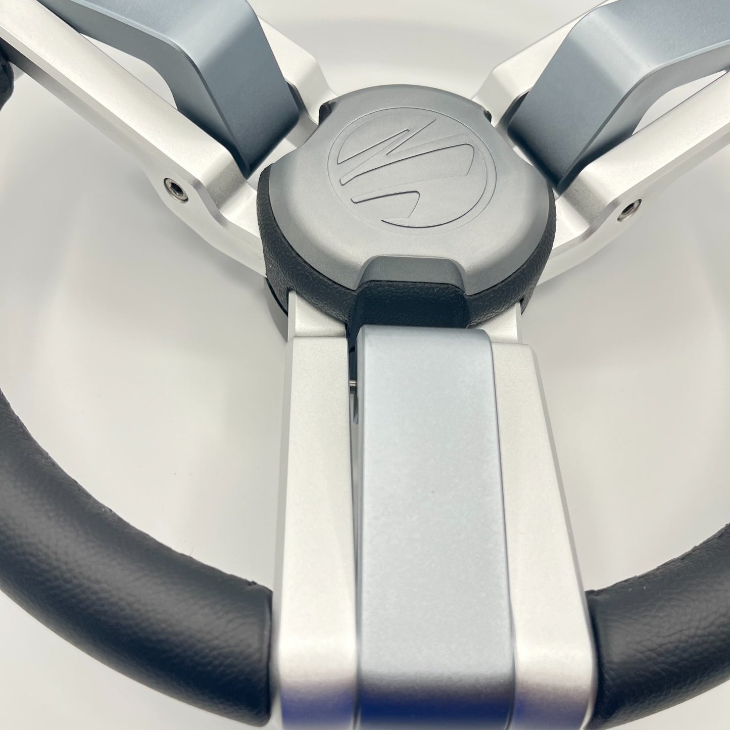 Gussi Italia Marine Steering Wheel Multi Color Gray Aluminum Wheel | Tige