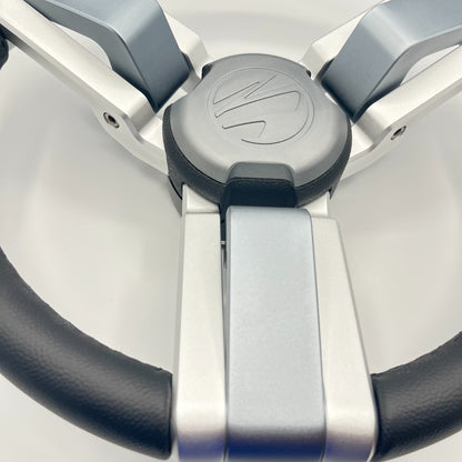 Gussi Italia Marine Steering Wheel Multi Color Gray Aluminum Wheel | Tige