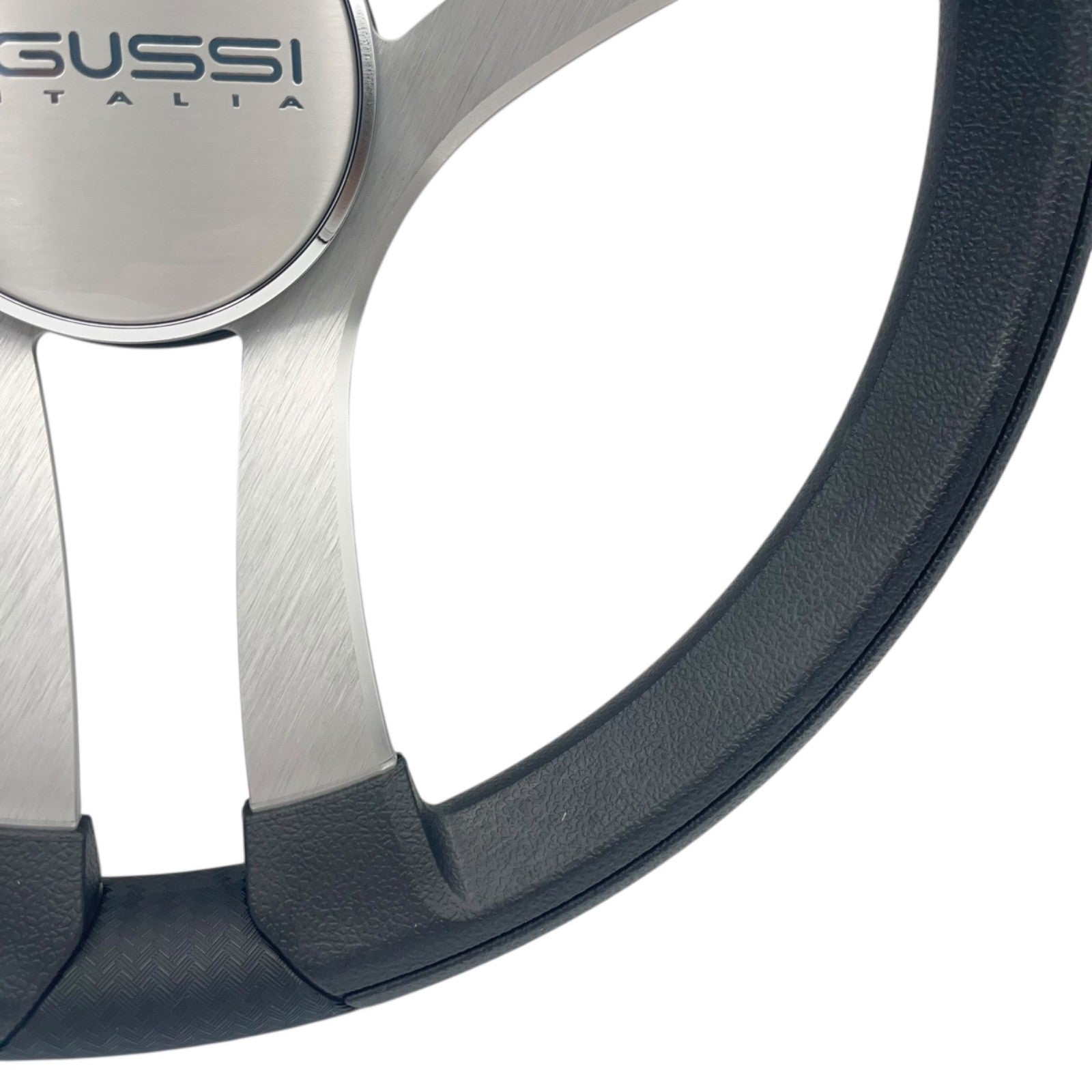 Benaco Boat Steering Wheel Brushed Aluminum Spokes