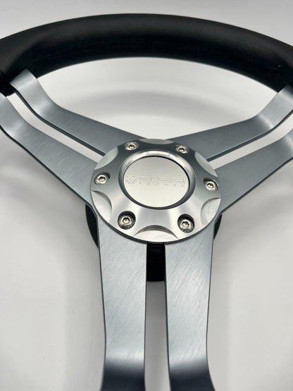 W208 Steering Wheel Gray Brushed Alum Spoke | Gussi Italia
