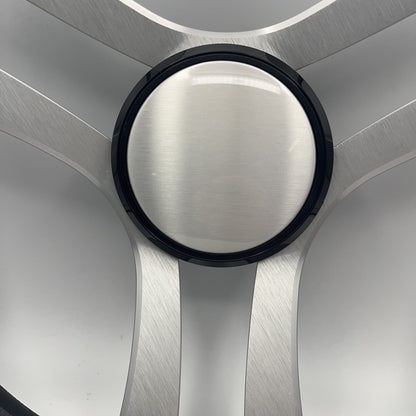 Benaco Boat Steering Wheel Brushed Aluminum Spokes - Plain