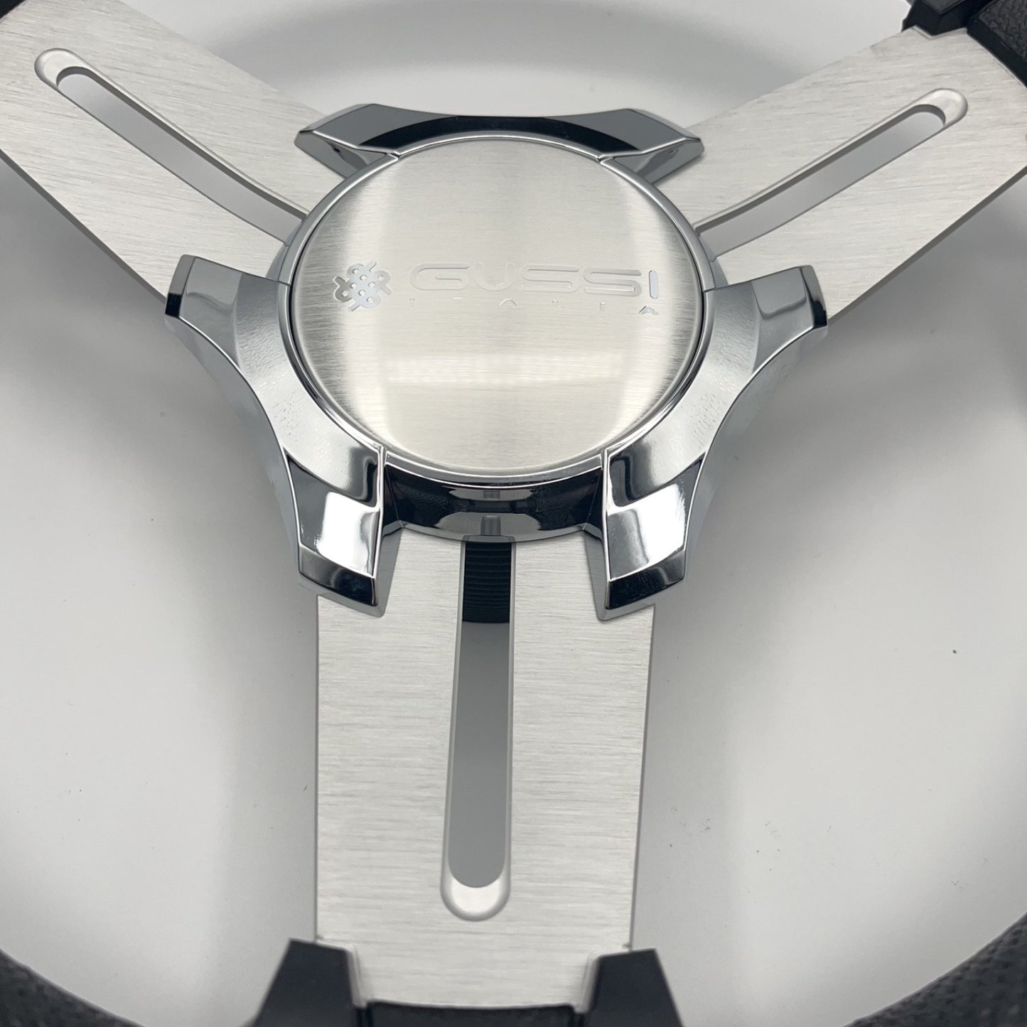 Model 15A Marine Steering Wheel Brushed Alum Spokes | Gussi Italia Cap