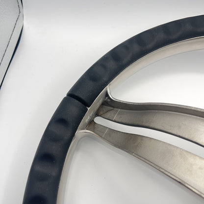 Cimbro Salt Water Boat Steering Wheel+Knob Polished Stainless Steel | Gussi