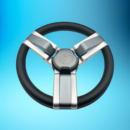 Gussi Italia Marine Steering Wheel Multi Color Gray Aluminum Wheel-PROGL | Tige