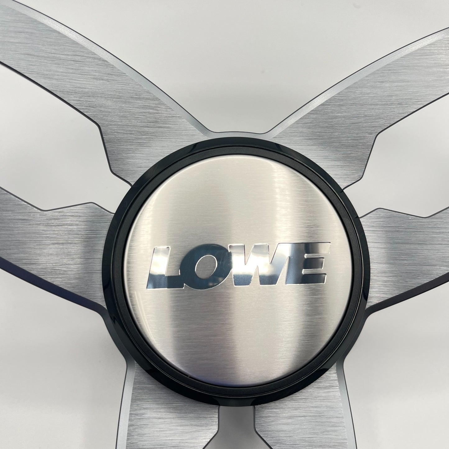 Cabrio Boat Steering Wheel Gray Brushed Alum Spoke | Lowe Boat