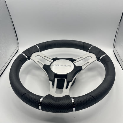 Verona Boat Steering Wheel Brush Alum Spoke | Crest Boats