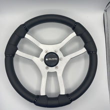 Malera Boat Steering Wheel Brushed Aluminum Spokes | Gussi Snap-in