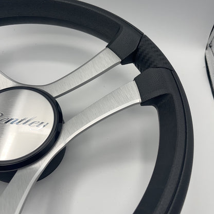 Benaco Boat Steering Wheel Brushed Aluminum Spokes | Bentley