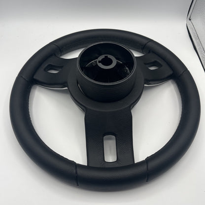 Gussi Italia Black Model 702 Steering Wheel | Berkshire Boat
