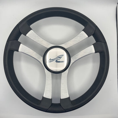 Benaco Boat Steering Wheel Brushed Aluminum Spokes | SeaRay Boats