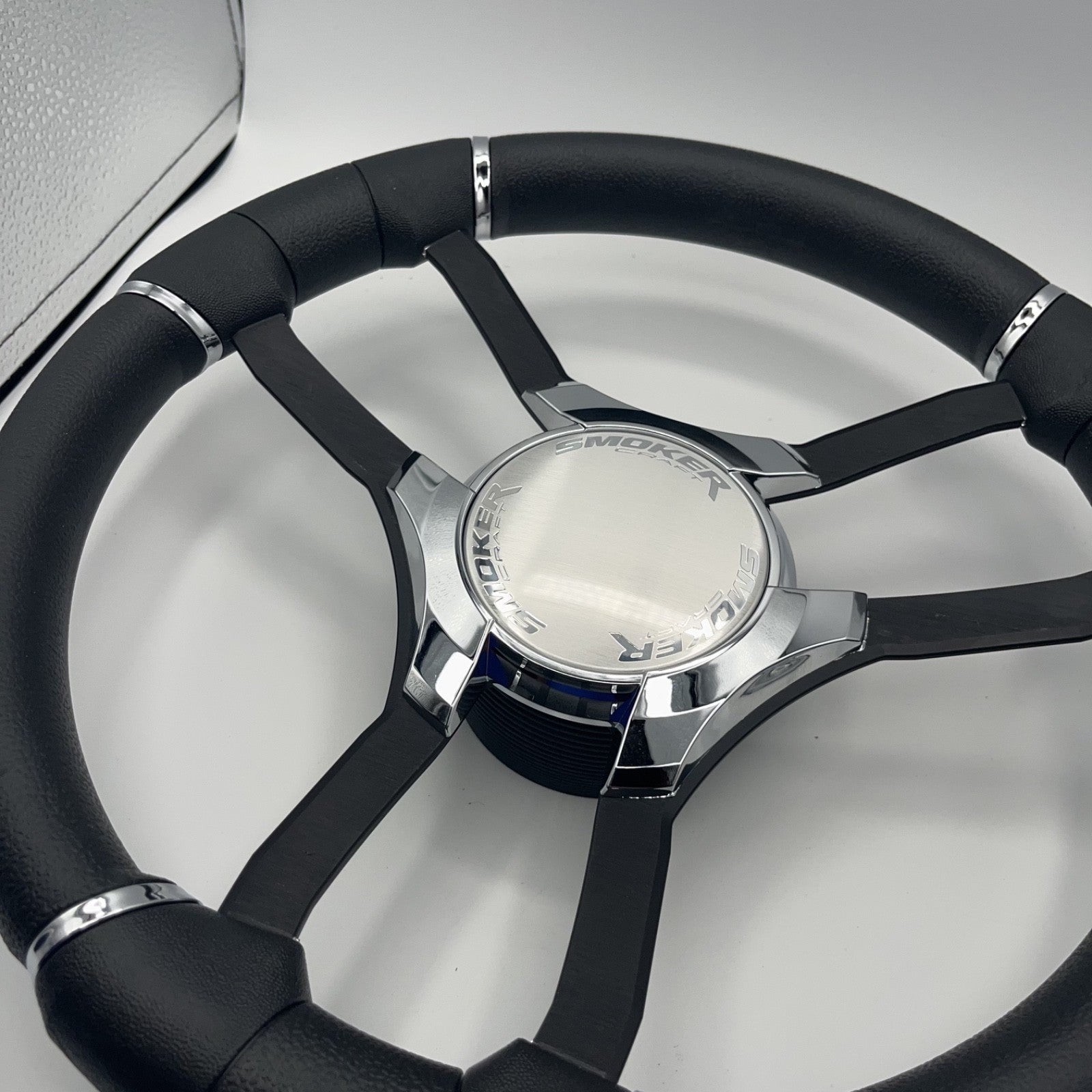 Malera Boat Steering Wheel Black Aluminum Spokes | Starcraft Boats