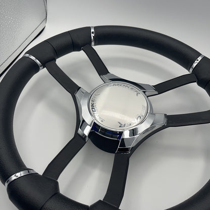 Malera Boat Steering Wheel Black Aluminum Spokes | Starcraft Boats
