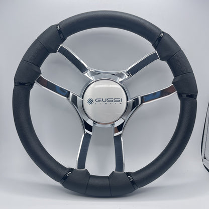 Malera Boat Steering Wheel Chrome Spokes | Gussi Italia