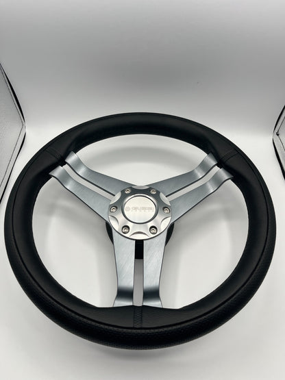 W208 Steering Wheel Gray Brushed Alum Spoke | Gussi Italia