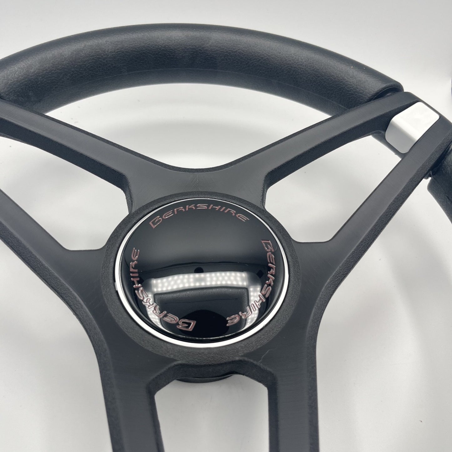 Molino Black w/Soft Touch Urethane Rim Boat Steering Wheel | Berkshire Boats