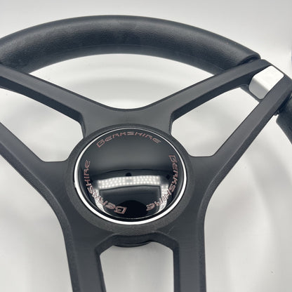 Molino Black w/Soft Touch Urethane Rim Boat Steering Wheel | Berkshire Boats