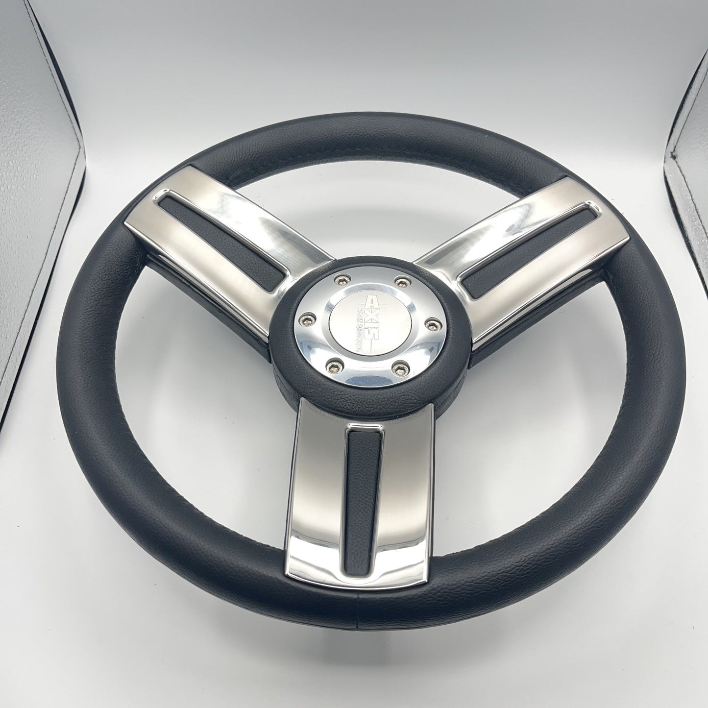 Gussi Italia Marine Steering Wheel Stainless Steel Spokes Soft Touch Rim | Axis